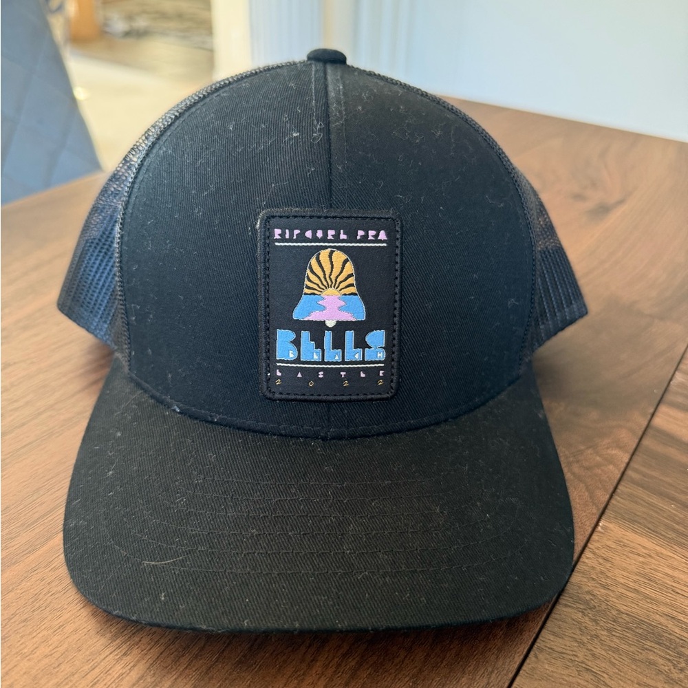 Rip Curl Black High Profile Trucker Hat